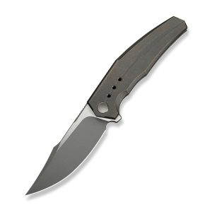 WE Kyklos Flipper Knife Bronze Titanium (3.79" M390) Two Tone WE23086-2