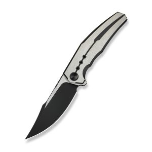 WE Kyklos Flipper Knife Satin/Black Ti (3.79" M390) WE23086-3