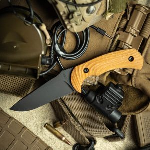 Toor Knives Pin-Up Mullet LTD Brn Mic/Red G-10 Liner (4.0" M4)
